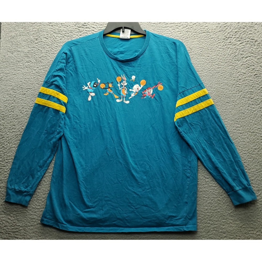 BoxLunch Space Jam T-Shirt Unisex Large Multi Tune Squad Crew Neck Pullover Tee‎